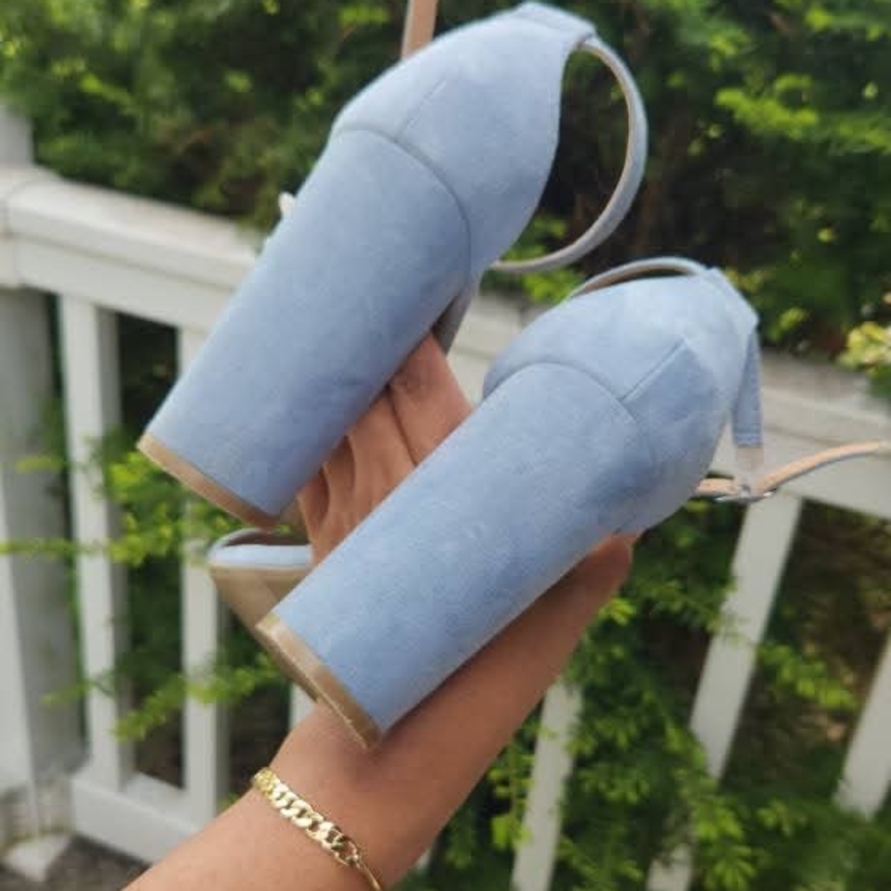 Elegant Blue Women's Heels